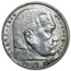 Germany Silver 5 Reichsmark Hindenburg (1935-1936) Avg Circ