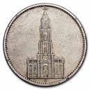 Germany Silver 5 Reichsmarks Potsdam (1934-1935) AU