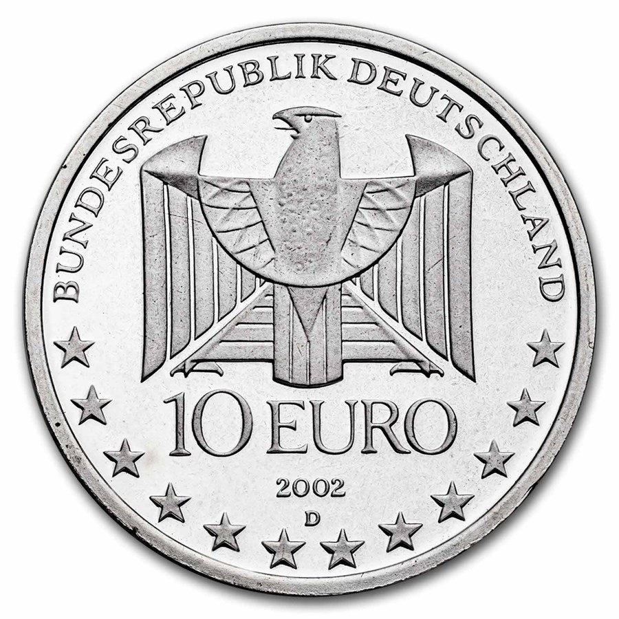 Germany Silver Commemorative 10 Euros BU/Proof (2002-2010)
