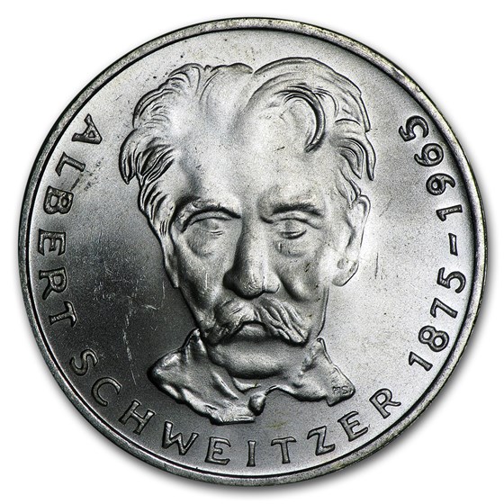 Germany Silver Commemorative 5 Deutsche Mark AU (1951-1979) Germany Silver Commemorative 5 Deutsche Mark AU (1951-1979)
