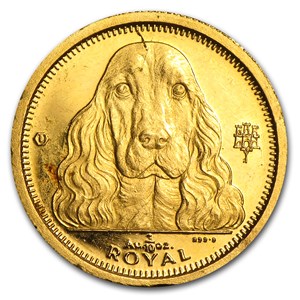 Buy Gibraltar 1/10 oz Gold Royal Dogs (Scruffy, Random) | APMEX