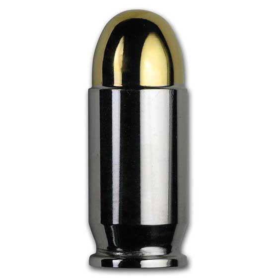 Silver Bullets Collection Gilded Silver Bullet Variety Pack - 1 oz, 2 oz, 5 oz, 10 oz Ammo