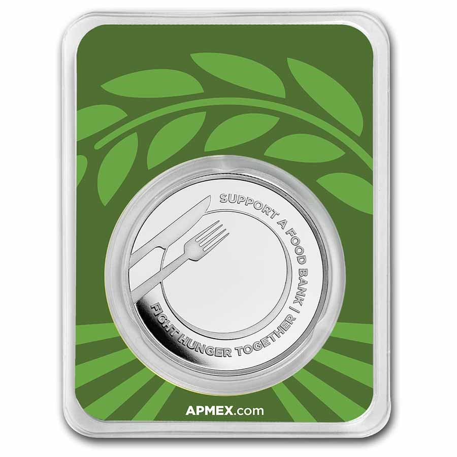 Giving Tuesday Fight Hunger Together 1 oz Silver Round (TEP)