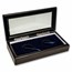 Glass Top Wood Presentation Box - 2 Coin Set (H Style Capsules)