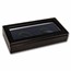 Glass Top Wood Presentation Box - 2 Coin Set (H Style Capsules)