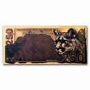 Gold Aurum Note - 250mg (2023 Mountain Lion, 24K)