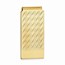 Gold-plated Chevron Pattern Hinged Money Clip
