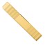 Gold-Plated Engravable Grooved Tie Bar