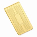 Gold-plated Honey Comb & Square Engraveable Money Clip