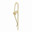 Gold-plated Kelly Waters Hinged Money Clip with X-pattern Sides