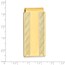 Gold-plated Kelly Waters Hinged Money Clip with X-pattern Sides