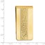 Gold-plated Kelly Waters Money Clip with Swirl Pattern Center