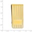 Gold-plated Money Clip with Lines and Bottom Rectangle