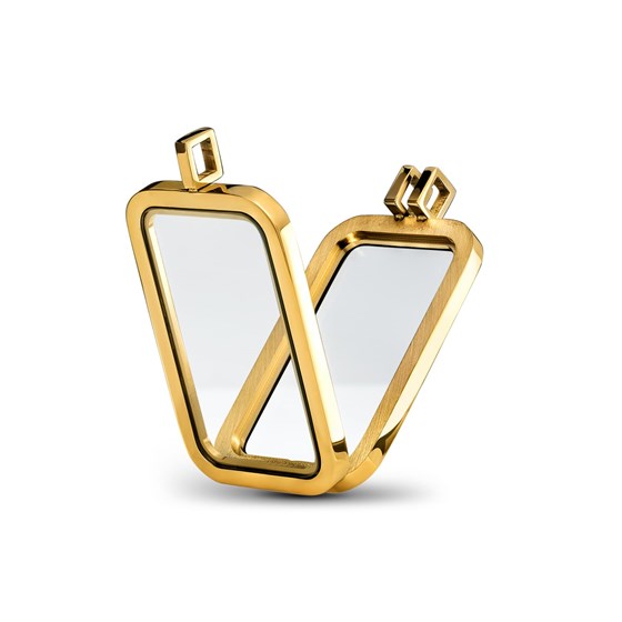 Buy GoldPlated Stainless Steel PlainFront Bezel (5 gram Gold Bar) APMEX