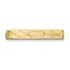 Gold-plated Tie Bar with Criss Cross & Oval Center
