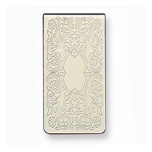 Gold-tone Money Clip - Floral