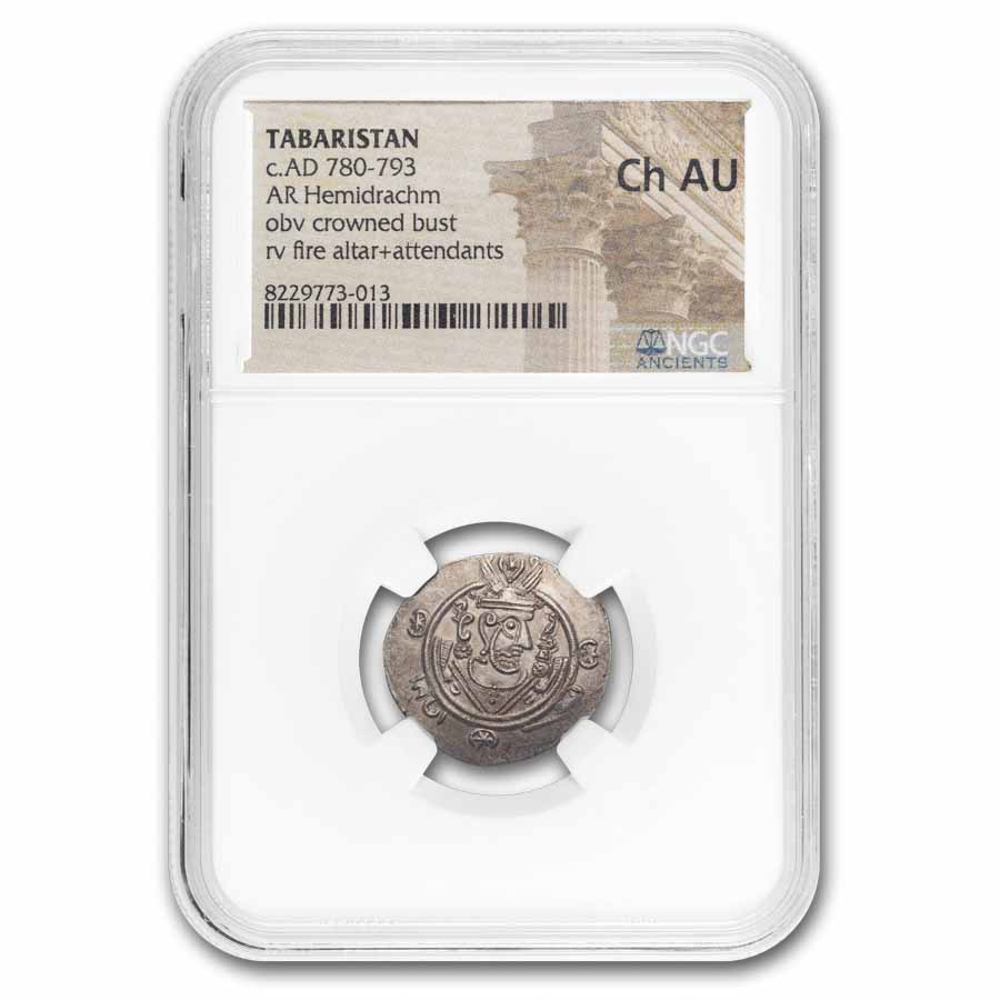 Buy 780-793 Tabaristan Silver Hemidrachm Ch AU NGC | APMEX
