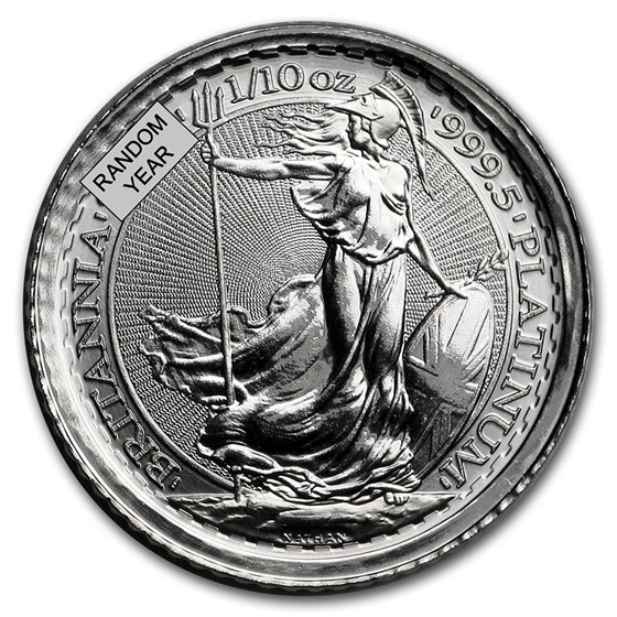 Great Britain 1/10 oz Platinum Britannia (Random Year) Great Britain 1/10 oz Platinum Britannia (Random Year)