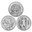 Great Britain 1 oz Silver Myths and Legends (Random, Abrasions)