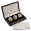 Great Britain 3-Coin Gold Sovereign Elizabeth II Portrait Prf Set