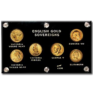 Great Britain 6-Coin Gold Sovereign Set AU (Random) Great Britain 6-Coin Gold Sovereign Set AU (Random)