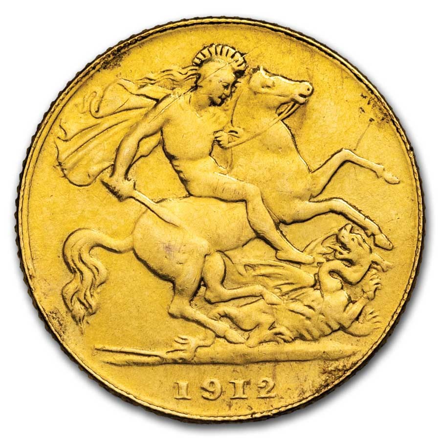 Great Britain Gold 1/2 Sovereign Avg Circ (Random)