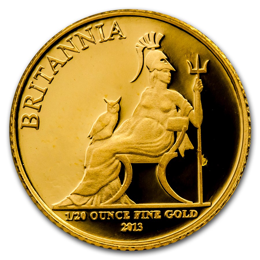 Great Britain Gold 1/20 oz Britannia BU/Proof (Random Year)