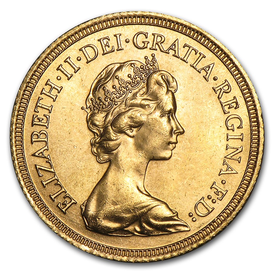 Great Britain Gold Elizabeth Sovereign Coins (Random) Avg Circ