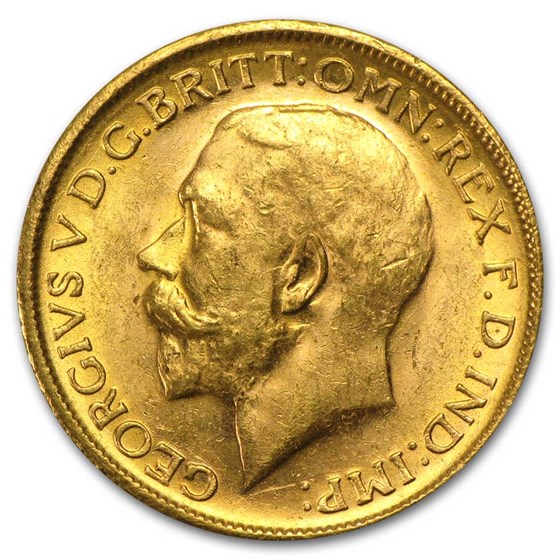 Great Britain Gold George V Sovereign Coins (Random) Avg Circ Great Britain Gold George V Sovereign Coins (Random) Avg Circ