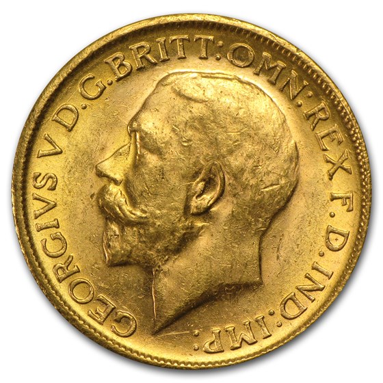 Great Britain Gold Sovereign George V (1911-1925) Avg Circ Great Britain Gold Sovereign George V (1911-1925) Avg Circ