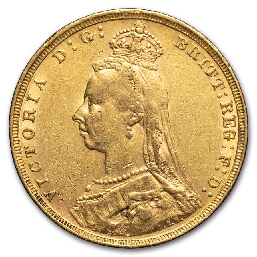 Great Britain Gold Victoria Sovereign Coins (Random) Avg Circ