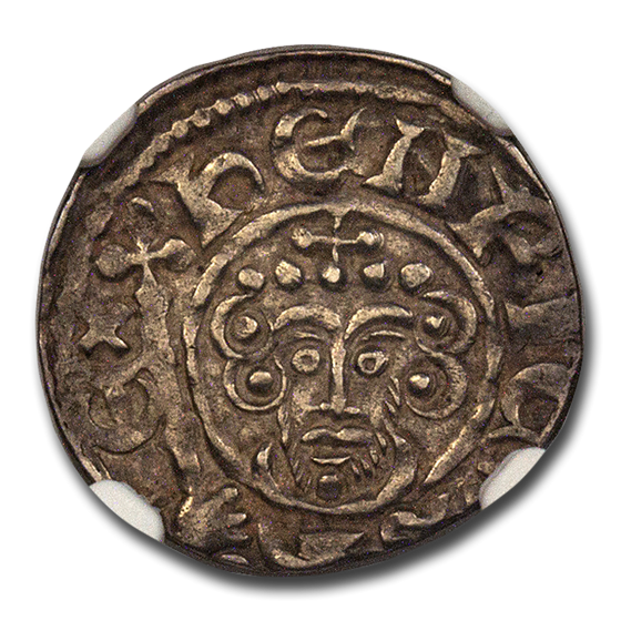 Great Britain Silver Penny John (1199-1216) AU-55 NGC Great Britain Silver Penny John (1199-1216) AU-55 NGC