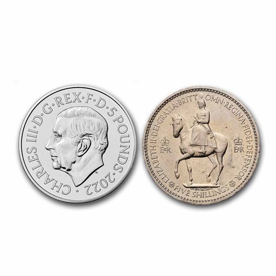 Great Britain The Queen Elizabeth II Memorial 2-Coin Set Great Britain The Queen Elizabeth II Memorial 2-Coin Set