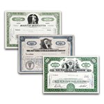 Great Corporations of the U.S. Collection - 11 Stocks + 3 Prints