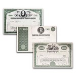 Great Corporations of the U.S. Collection - 11 Stocks + 3 Prints