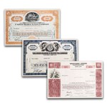 Great Corporations of the U.S. Collection - 11 Stocks + 3 Prints