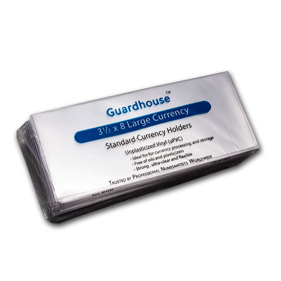 Guardhouse Large Currency Sleeves - 3-1/2" x 8"