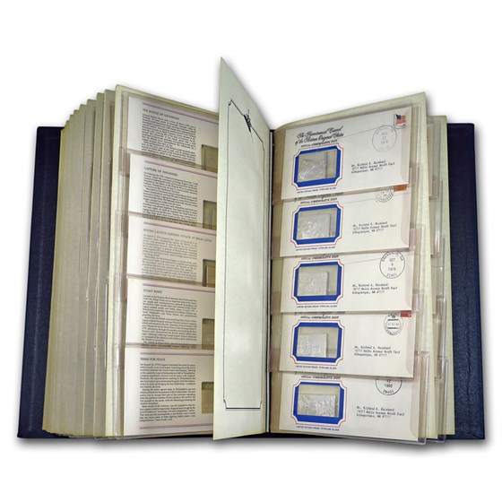 Hamilton Mint 70-Piece Sterling Set of The American Revolution Hamilton Mint 70-Piece Sterling Set of The American Revolution
