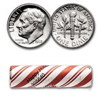 Happy Holidays - 90% Silver Coins - $5 Face Value Roll - Dimes
