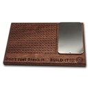 Hardwood Building Base for Silver Building Blocks