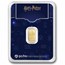 Harry Potter 1/2 gram Gold Bar Harry Potter 25th Anniversary MTB