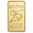 Harry Potter 1/2 gram Gold Bar Harry Potter 25th Anniversary