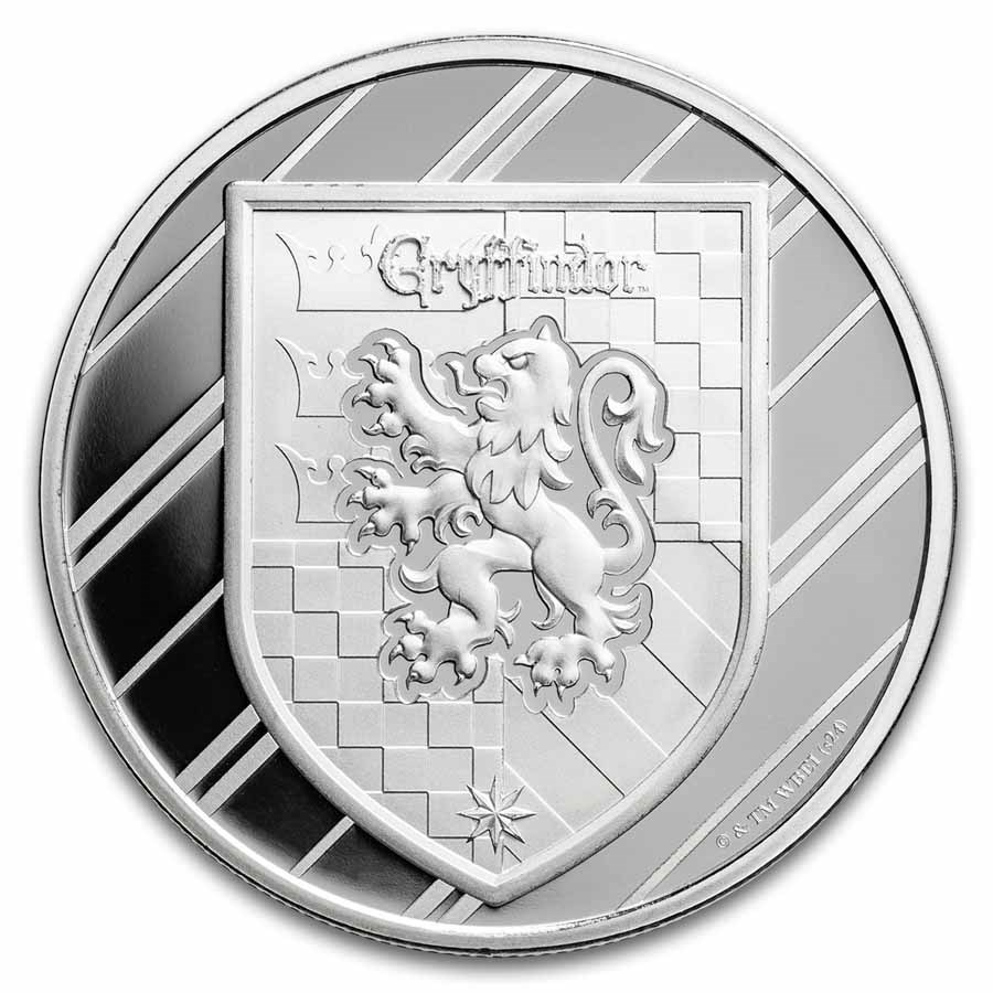 Harry Potter 1 oz Silver Houses; Gryffindor BU
