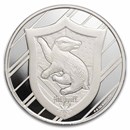 Harry Potter 1 oz Silver Houses; Hufflepuff BU