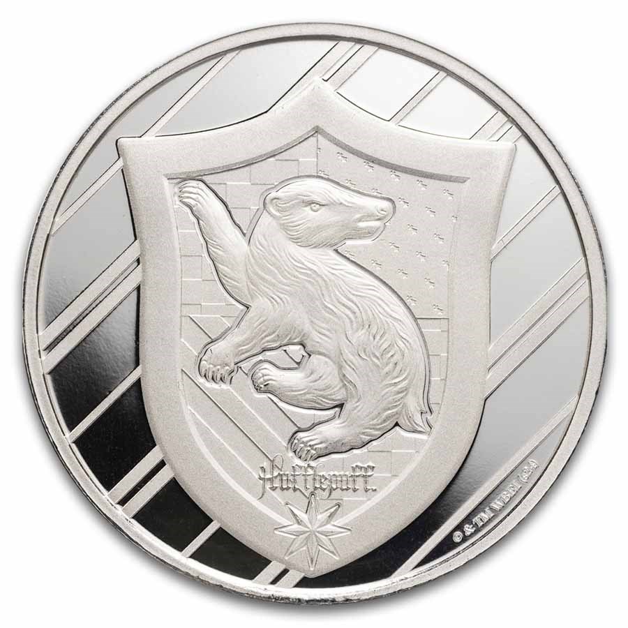 Harry Potter 1 oz Silver Houses; Hufflepuff BU