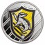 Harry Potter 1 oz Silver Houses; Hufflepuff Colorized with TEP