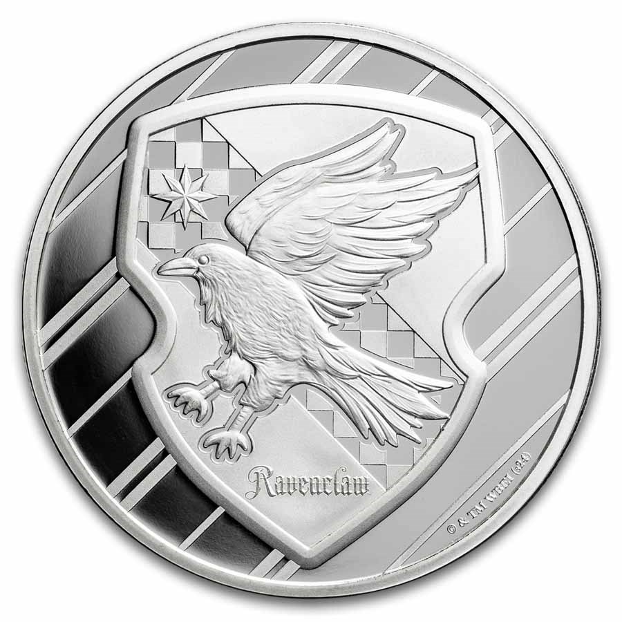 Harry Potter 1 oz Silver Houses; Ravenclaw BU