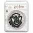 Harry Potter 1 oz Silver Houses; Slytherin Colorized with TEP