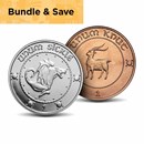 Harry Potter 1 oz Silver Sickle Round + FREE 1oz Copper Knut