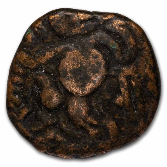 Hindu Chola Dynasty Copper Massa Rajaraja I (985-1014 AD) VF-XF